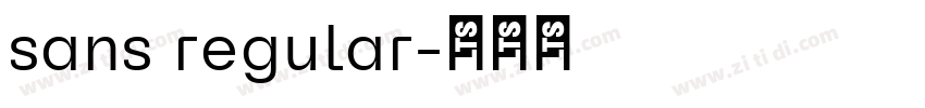 sans regular字体转换